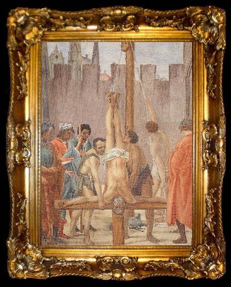 framed  LIPPI, Filippino The Coronation of the Virgin (detail sg, ta009-2